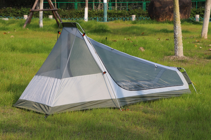 Cheap Goat Tents Single 1 Person Ultra Light Outdoor Camping Mountaineering 2 Layer Car Hiking Trekking Aluminium Alloy Rod Cycling Beach Tent Tents 